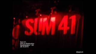 Sum 41 -  Intro to Destruction (live in Southampton)