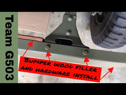 Installation The Front Bumper And Wood Filler On A Willys MB G503 TV