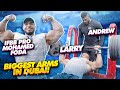 IFBB PRO BODYBUILDER MOHAMED FODA MATCHES LARRY'S CURRENT STRENGTH ON INCLINE BENCH PRESS!