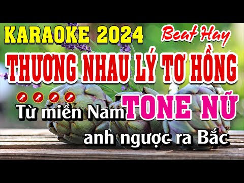 Thương Nhau Lý Tơ Hồng Karaoke Tone Nữ | Đình Long Karaoke