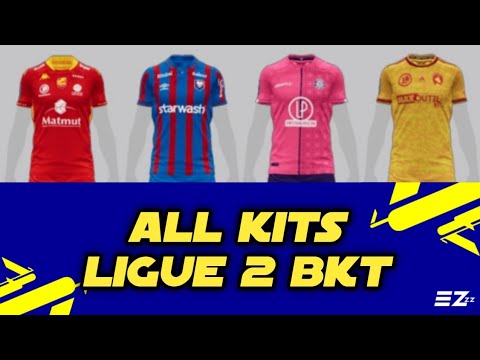 ALL KITS LIGUE 2 BKT Ver 5.6.0 eFootball PES 2021 Mobile New Update No Patch Kits Season 2021/2022