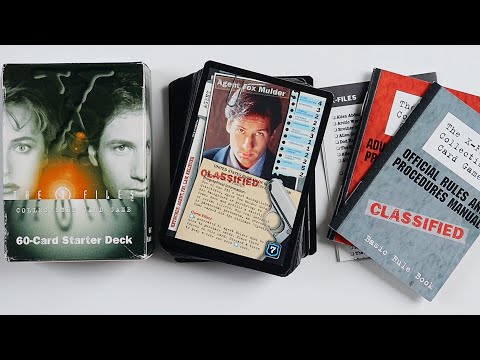 The X-Files CCG: 60 Card Premiere Set (1996) Starter Deck Pack Opening / Unboxing & Review #1