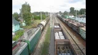 preview picture of video 'Train trafic of Kubinka-1 station, Moscow Region, Russia'