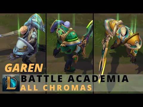 Battle Academia Garen All Chromas - League of Legends