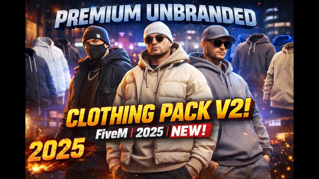 Premium Unbranded Clothing Pack V2 ! | FiveM | 2025 | NEW!