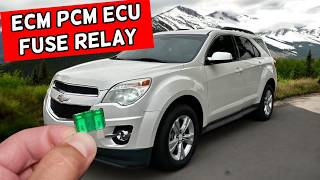 CHEVROLET EQUINOX ECU PCM ECM Engine Computer Fuse Relay Location Replacement 2010 2011 2012 2013 20