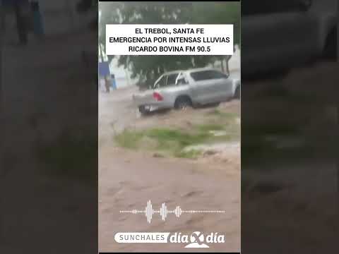 EL Trébol (Santa Fe): Intensas lluvias y varias personas afectadas