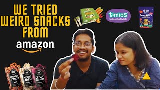 Trying Out Weird Snacks from Amazon | Healthy Snacks | Food Tankerzz