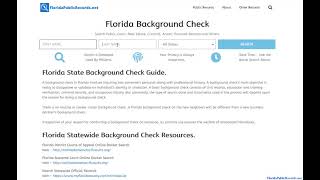 Search Florida Court Records By Name and Case Number.