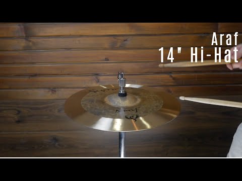Smyrna Araf Hand Hammered Bronze Hi-Hat Cymbals Pair 14in Araf image 11