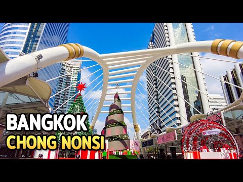 [4K] CHONG NONSI Sathorn Business District | Bangkok Walking Tour
