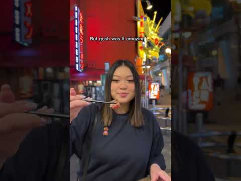 Everything I ate at Dotonbori in Osaka, Japan 🐙🥩🥟✨