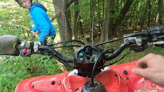 A Day on the Trails with My Son, Our ATVs, and the Dog 🐾🏔️**