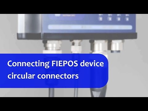 Part of a video titled Connecting a Field Power Supply (FIEPOS) – Circular Connectors