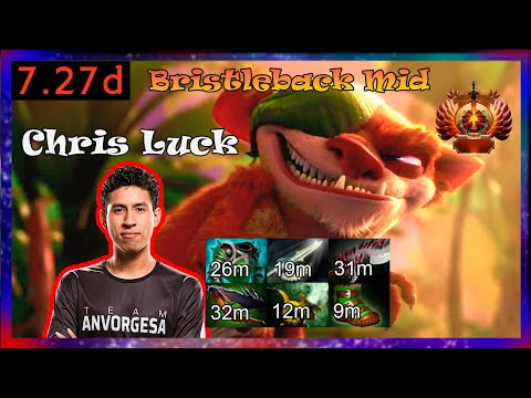 Chris Luck Bristleback Mid | Full Gameplay 7.27d | Dota 2 Pro Replays