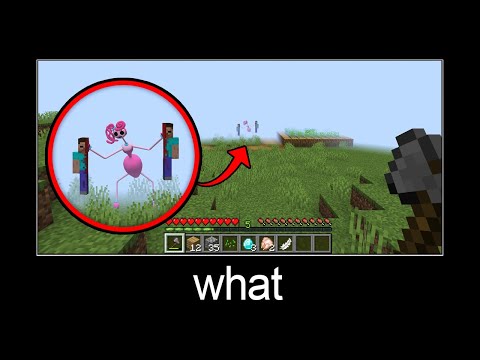Minecraft wait what meme part 242 (scary Mommy Long Legs)