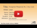Hungarian Rhapsody No 2 By Liszt Liszt Classical Dramatic YouTube Audio Library BGM