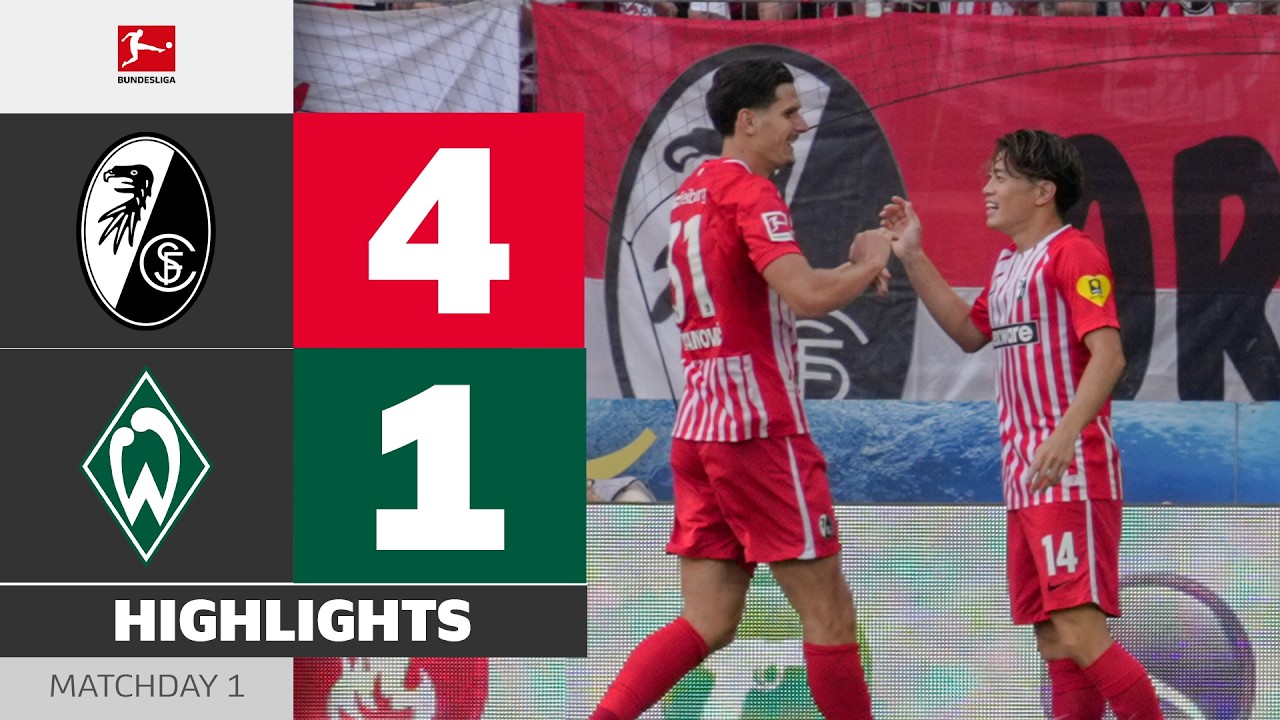 Dominant Win! | SC FREIBURG - WERDER BREMEN |Highlights Matchday 1 Bundesliga 26/27