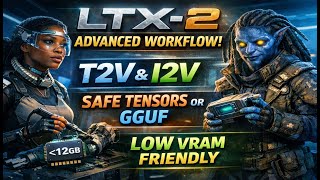 LTX-2 - 20 seconds Video + Audio | Advanced ComfyUI Workflow | T2V+I2V | GGUF & Safetensors