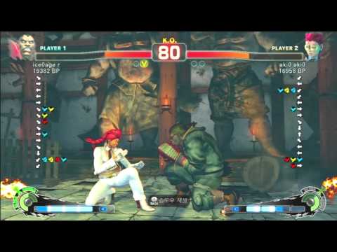 SSF4 Rank Match  ice0age r (BO)  vs  aki0 aki0 (VI)