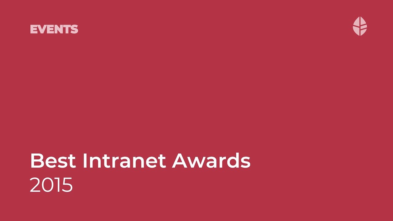 Best Intranet Awards 2015 Video Thumbnail