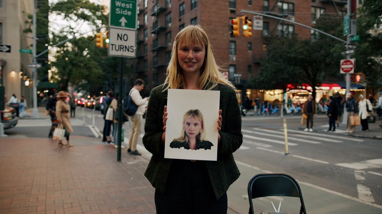Devon Rodriguez as he paints on the streets of New York City. (filmed and edited by Site B Studios)