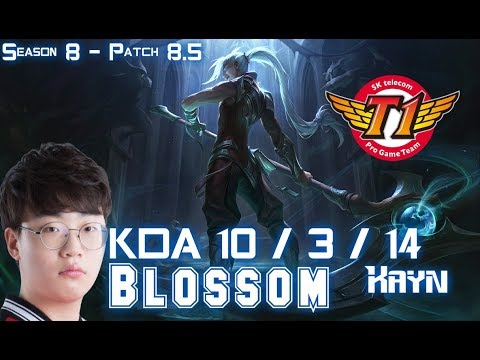 SKT T1 Blossom KAYN vs OLAF Jungle - Patch 8.5 KR Ranked