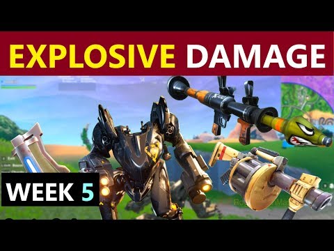 Deal damage with explosive weapons (Fortnite Season 10 Week 5 BLOCKBUSTER Challenges)