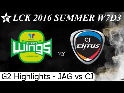 JAG vs CJ Game 2 Highlights 06/07/2016 - LCK Summer 2016 W7D3M4 Jin Air Greenwings vs CJ Entus
