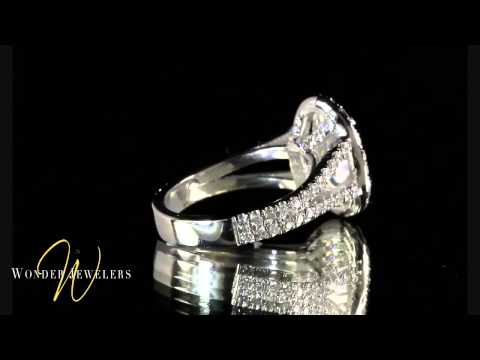 Anaheim, CA 92801 3.28CTW OVAL DIAMOND PAVE RING BY WONDER JEWELERS