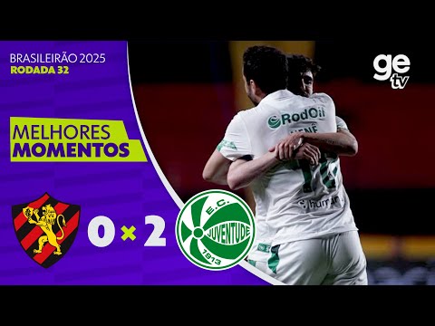 Gols e lances de Sport x Juventude-RS