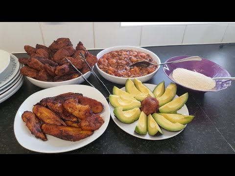 How to make kakrao with beans stew (fried plantains spicy balls)