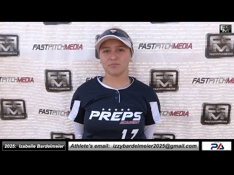 2025 Izabelle Bardelmeier 3.4 GPA - Athletic Catcher Softball Recruiting Skills Video- Preps Academy