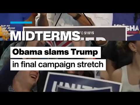 USA: Barack Obama slams Donald Trump in final midterm push