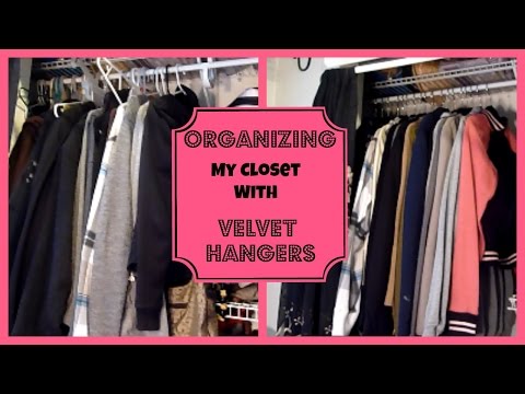 Organizing my Closet with  Velvet Hangers │ Huggable Hangers