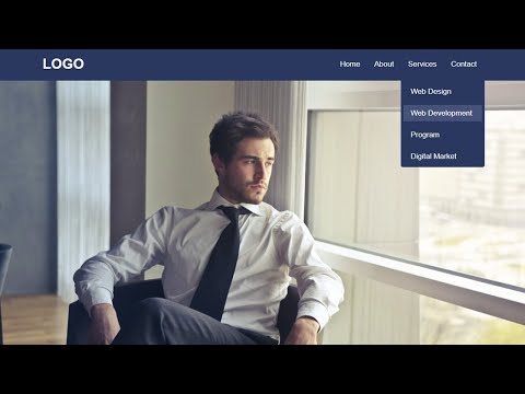 How to Make Drop Down Menu in HTML and CSS | HTML CSS Website Tutorial | Dropdown Menu HTML CSS