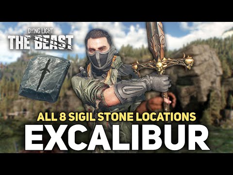 Dying Light The Beast - How To Get The Excalibur Legendary Weapon (All 8 Stone Sigil Locations)