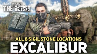 Dying Light The Beast - How To Get The Excalibur Legendary Weapon (All 8 Stone Sigil Locations)