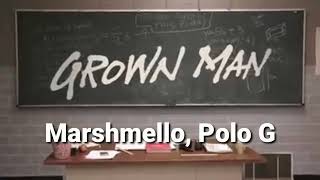 Marshmello, Polo G, Southside - Grown Man (lyrics)