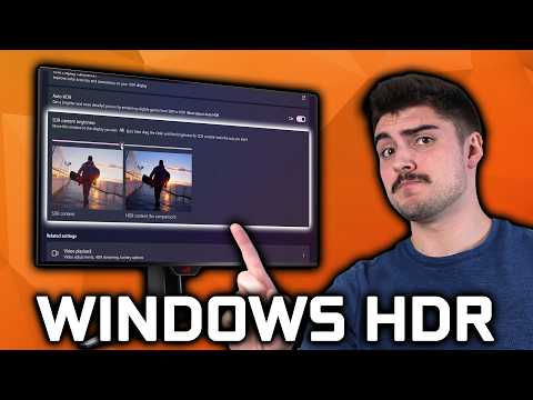 Windows SDR Content Slider (HDR Settings Guide)