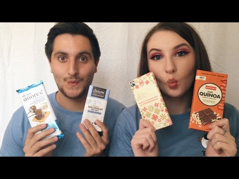 TRYING GOURMET CHOCOLATE BARS
