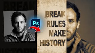 Split Portrait Typography Poster - Photoshop Tutorial