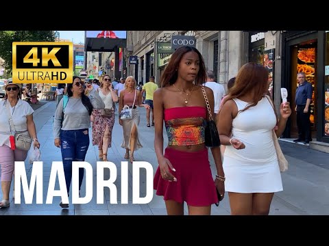 Madrid, Spanien 🇪🇸 | Rundgang 4K 60FPS HDR | Juli 2024 (▶100min)