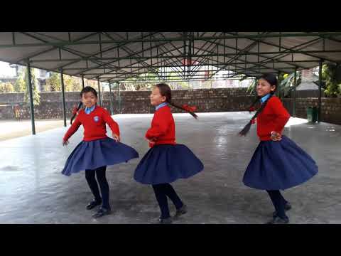 Sadikshya dancing in school