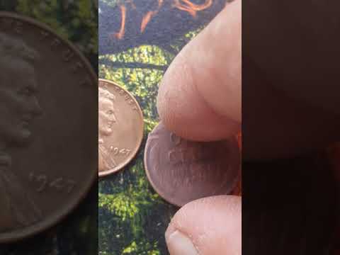 UNITED STATES OF AMERICA  1947 1948 one cent coin value