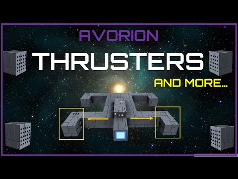 Avorion: Beginners Build Guide -Thrusters, Directional Thrusters & Gyro's.