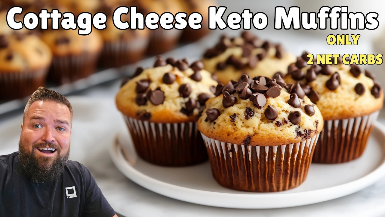 Cottage Cheese Keto Chocolate Chip Muffins Easy Low Carb Recipe