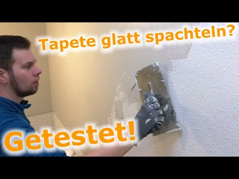 Tapete überspachteln: Glatte Wand OHNE Tapete abzukratzen? | Schritt für Schritt inkl. Profitipps