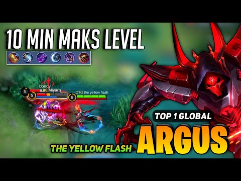 Argus Forgotten Fighter [ Top 1 Global Argus Best Build ] By the yellow flash - Mobile Legends