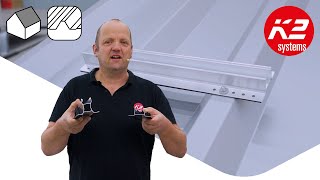 Mounting MiniRail System for PV systems on trapezoidal sheet metal